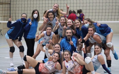 Imatge de la victòria contra el Barça CVB | CNS Vòlei